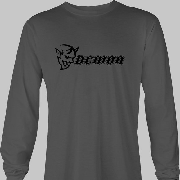 Dodge Demon Long Sleeve T-Shirt - mopar challenger rt srt demon dart charger - Picture 5 of 5